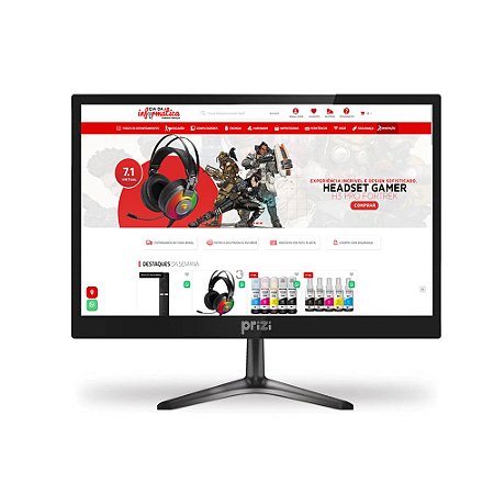 Monitor LED 17.1" HD 16:9 HDMI VGA 60Hz PZ1710HDMI21090060 Prizi