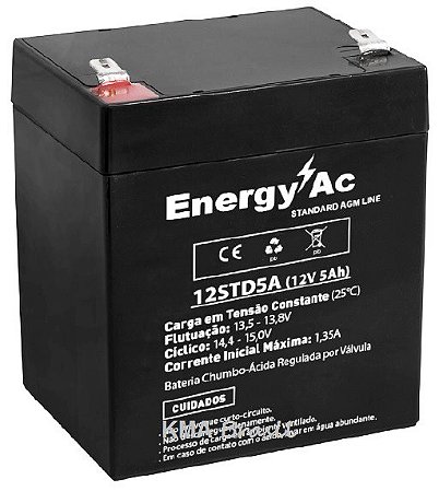 Bateria Selada VRLA 12V 5A Energy Ac
