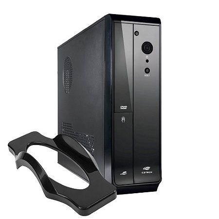 Gabinete Slim Corporativo c/Fonte 200W e Suporte DT-110BK C3Tech
