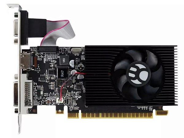 Placa de Vídeo Bluecase GeForce GT 610 Low Profile 1GB DDR3 64-bit PCI-E 2.0 x16