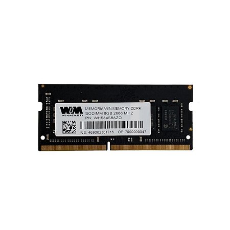 Memoria Notebook DDR4 4GB 2666MHz Winmemory