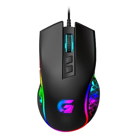 Mouse Gamer Vickers USB RGB Rainbow 8000DPI Switch Huano Fortrek