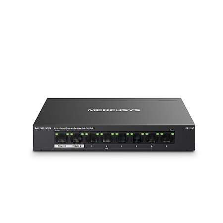 Switch de Mesa 8 Portas PoE+ Gigabit Duplex MS108Gp Mercusys