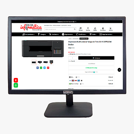 Monitor LED 19" VGA HDMI Widescreen 900p 60Hz 19EPR-BQ Enterprise