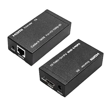 Extensor HDMI x RJ45 CAT5E/CAT6 60 Metros Full HD 1080p KP-3470 Knup