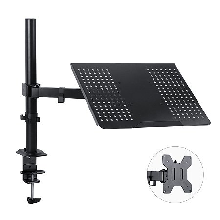 Suporte para Monitor ou Notebook Articulado 360° Preto SMN600