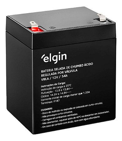 Bateria Selada 12V 5AH VRLA Elgin