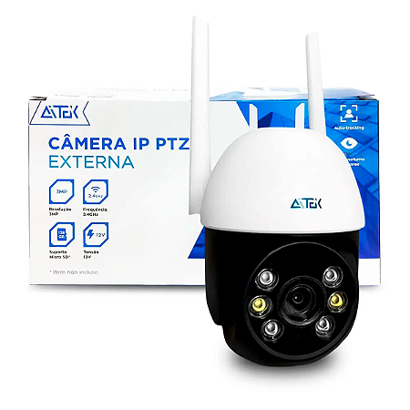 Smart Câmera Aitek Panorâmica 310° Wi-Fi c/Rastreamento Humano ALPHA-1120B Pro
