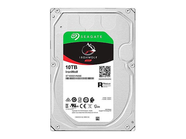HD IronWolf 10TB SATA Cache 256GB 5400RPM ST10000VN000 Seagate