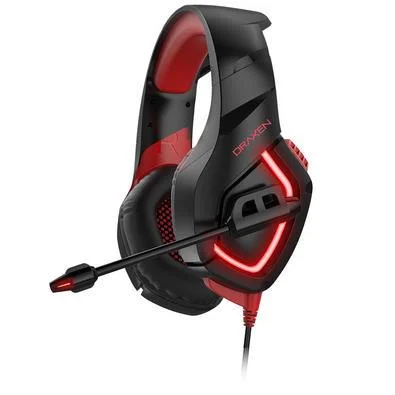 Headset Gamer P2 c/Microfone Driver 50mm Preto Vermelho DN100 Draxen