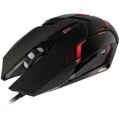 Mouse Gamer USB 2400Dpi c/Led Vermelho 6 Botões OPM-ARBOR/RD MyMax