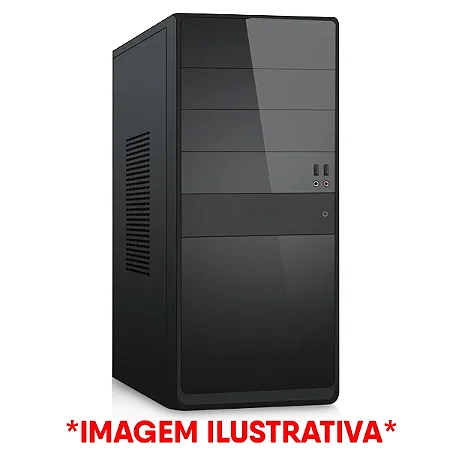 Computador para Escritório Intel Core I3 10100F, Placa Mãe H410 Gigabyte, Memória 8GB, SSD  240GB, Gabinete c/ Fonte Padrão