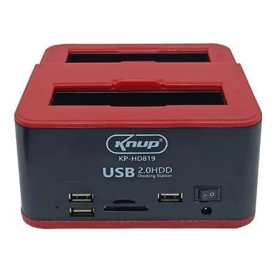 Dock station USB 2.0 2.5" e 35" Cartão TF e SD Card KP-HD819 Knup