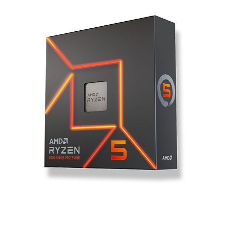 Processador AMD Ryzen 5 7600X Socket AM5 Cache 32MB Boost 5.3GHz s/Cooler 100-100000593WOF