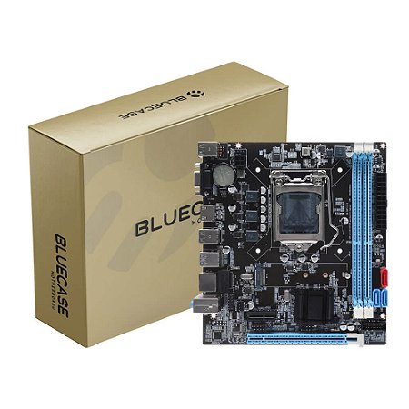 Placa Mãe Bluecase mATX B75 Lga 1155 Usb 3.0 M.2 2280 Hdmi Vga BMBB75-G3HGUM.2