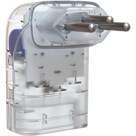 Protetor de Surto 1 Tomada 20A 3 Pinos Pocket Fit Transparente iClamper
