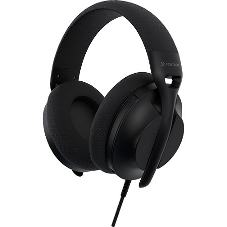 Headset Gamer USB 7.1 Surround c/Microfone Retrátil Minimalista Wise Preto Fortrek