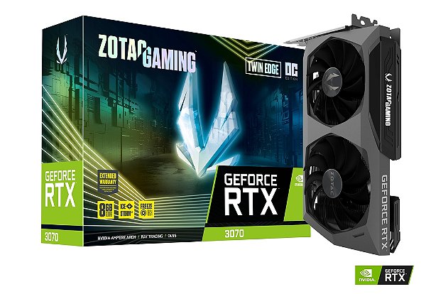Placa de Vídeo Geforce RTX 3070 8GB GGDR6 256bits Ray Tracing DLSS ZOTAC