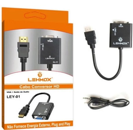 Conversor VGA HDMI HD Lehmox
