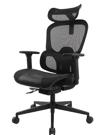 Cadeira Ergonômica Ergo ONE Premium Preta Tela Mash Reclinável Fortrek