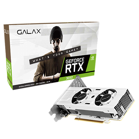Placa de Vídeo Nvidia Geforce RTX 3050 6GB GDDR6 Branca GALAX