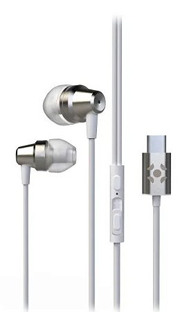 Fone de Ouvido Branco Estéreo IE210 Fortrek