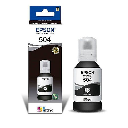 Refil de Tinta Original Epson  T504122-BR Preto  Rendimento de 7500 Páginas