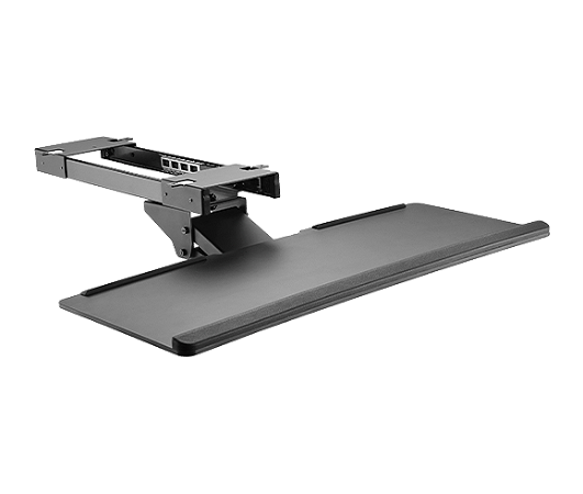 SUPORTE DE MESA RETRÁTIL PARA TECLADO COM APOIO EM GEL - PLMST01A