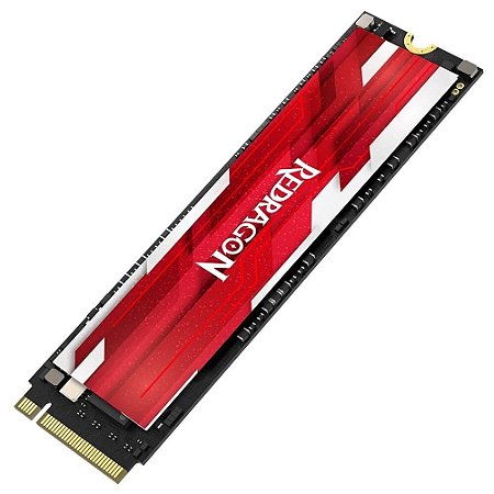 SSD M.2 Redragon Cynder GD-708 512GB /PCIe 4.0/Leitura 6300 MB/s/Escrita 3100 MB/s/3D NAND/Dissipado