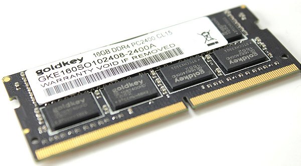 Memória Note 16GB DDR4 PC2400 SO-DIMM GKE160SO102408-2400A GoldKey