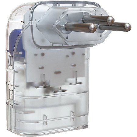 Protetor de Surto iClamper Pocket Fit 1 Tomada 20A 3 Pinos Transparente