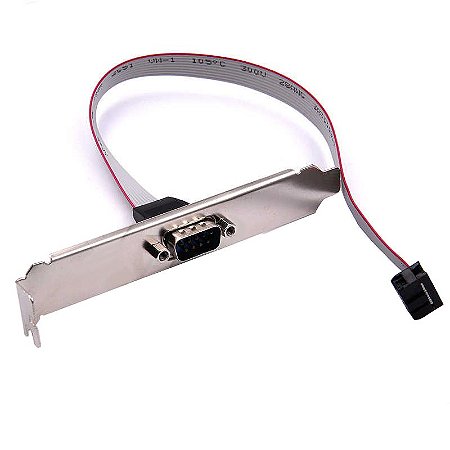 Espelho Rabicho Extensor Serial DB9 RS232 Interno 30cm para Placa Mãe