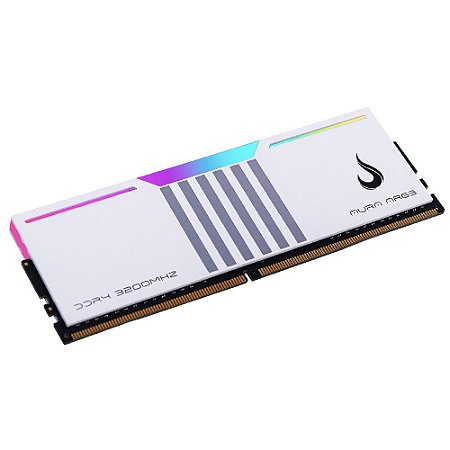Memória RAM DDR4 8GB 3200MHz Desktop Rise Mode Aura ARGB Branca RM-D4AW-8G-3200ARGB