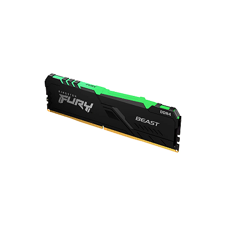 Memória RAM DDR4 16GB 3600MHz DESKTOP KINGSTON Fury Beast RGB KF436C18BB2A/16