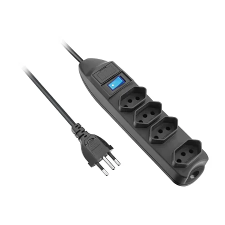 Protetor de Linha Elgin 4 Tomadas 10A com Proteção Contra Surtos Cabo 1.5m Bivolt