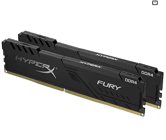 Memória RAM DDR4 16GB (2x8GB) 3200MHz Desktop FURY KINGSTON HX432C16FB3K/16