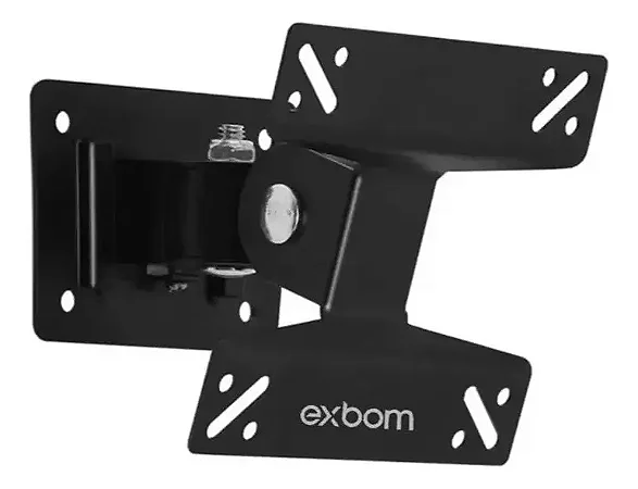 Suporte Fixo Exbom SPTV-B100 para TV e Monitor de 14 a 24 polegadas com Rotação 180° VESA até 100x100 Preto