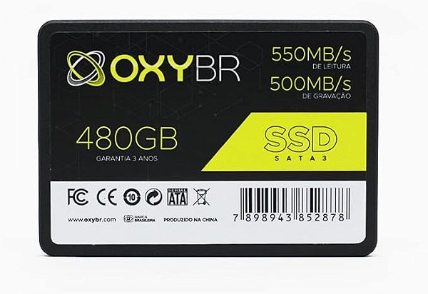 SSD OXYBR OXYBR400/480 480GB SATA III 2.5pol 550MB/s