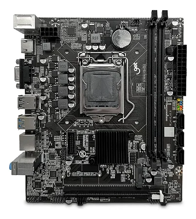 Placa-Mãe LGA1151 H110 GET H110M-GET DDR4 NVMe M.2 HDMI VGA USB 3.0 mATX