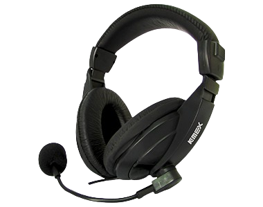 Headset KMEX ARS-7500 P2 40mm com Microfone e Controle de Volume Preto