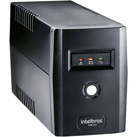 Nobreak INTELBRAS XNB 600VA c/1 Bateria 12V Entrada/Saida 220V Preto