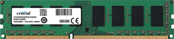 Memoria DDR3 4GB 1333MHz Crucial