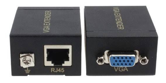 Conversor VGA RJ45 60Metros Amplificado