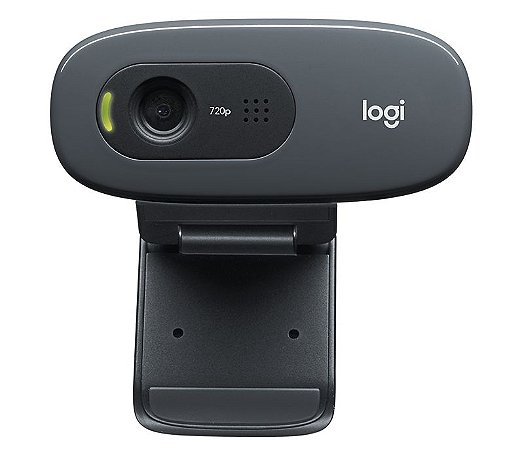Webcam 3MP 720P 30FPS USB c/Microfone C270 Logitech