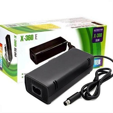 Fonte Xbox 360 Super Slim Compativel Bivolt 110-220v 115w - Cia da