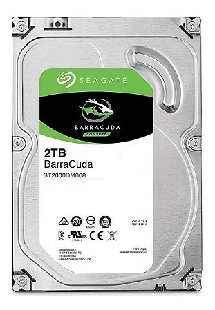 Hardk Disk 3.5" Sata III 2TB 7200rpm Barracuda Seagate ST2000DM008