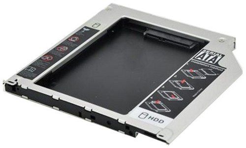 Adaptador Caddy HD SATA 2.5 9.5mm HDCA-S095 Exbom