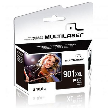 Cartucho Multilaser Compatível HP 901XXL