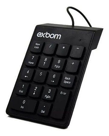 Mini Teclado Numérico Sem Fio Wireless - 19 Teclas