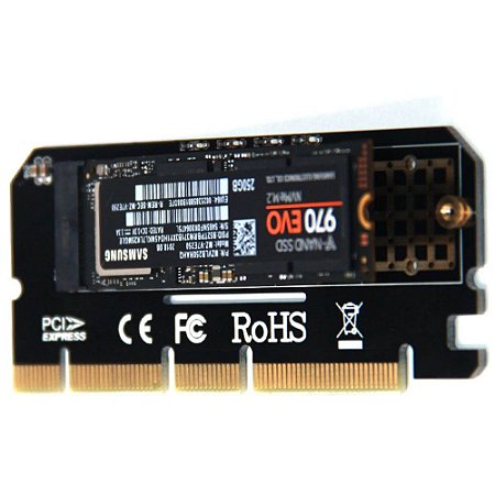 Conversor PCI-Express x16 para SSD M.2 NVME